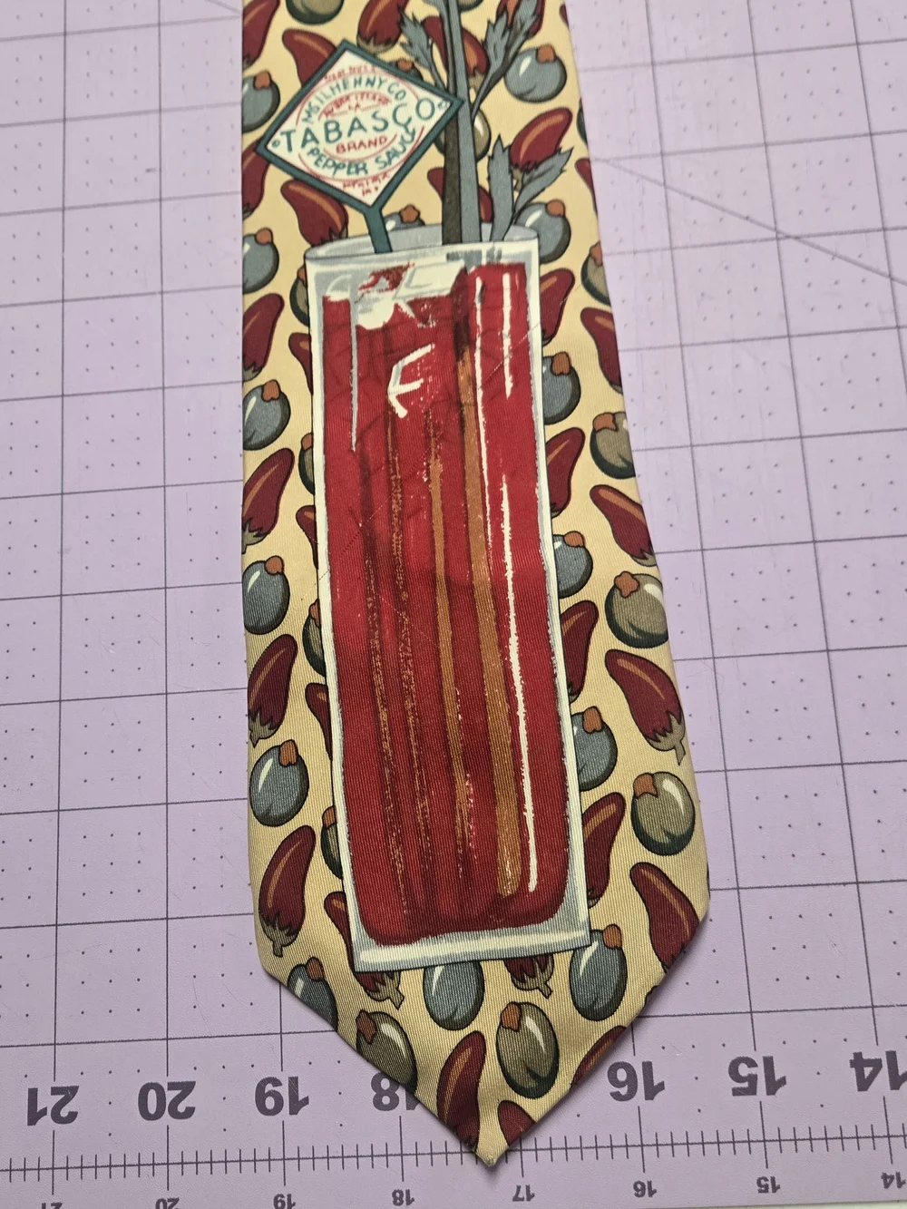 Tabasco Hot Sauce Pepper Novelty Necktie Men's Tie